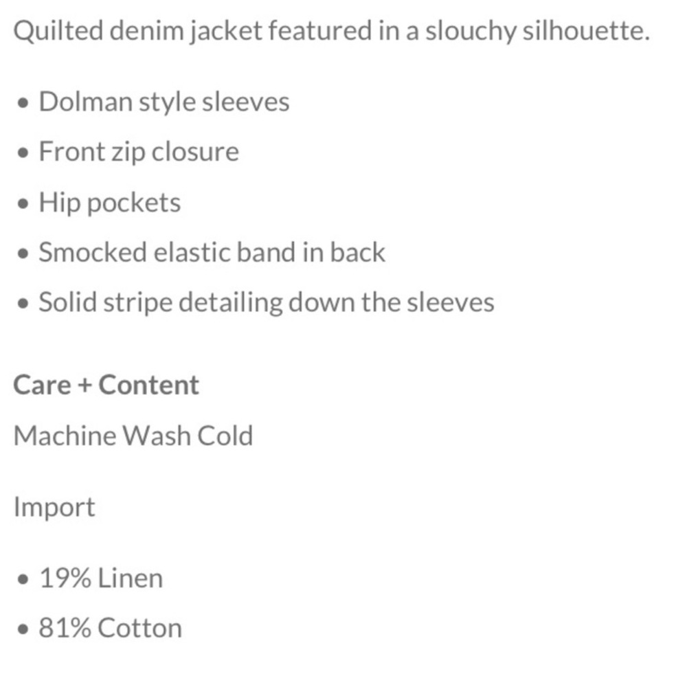 Free People Dolman Quilted Knit Jacket, Cali Indigo xL - Picture 13 of 13